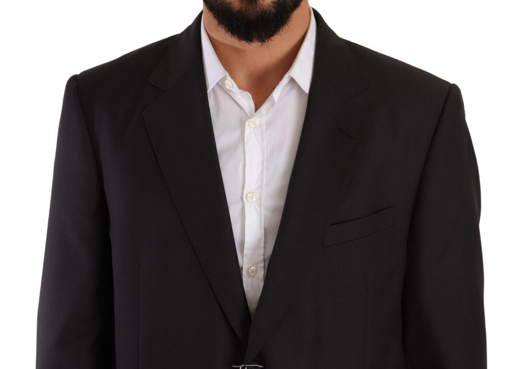 Domenico Tagliente Gray Polyester Single Breasted Formal Suit