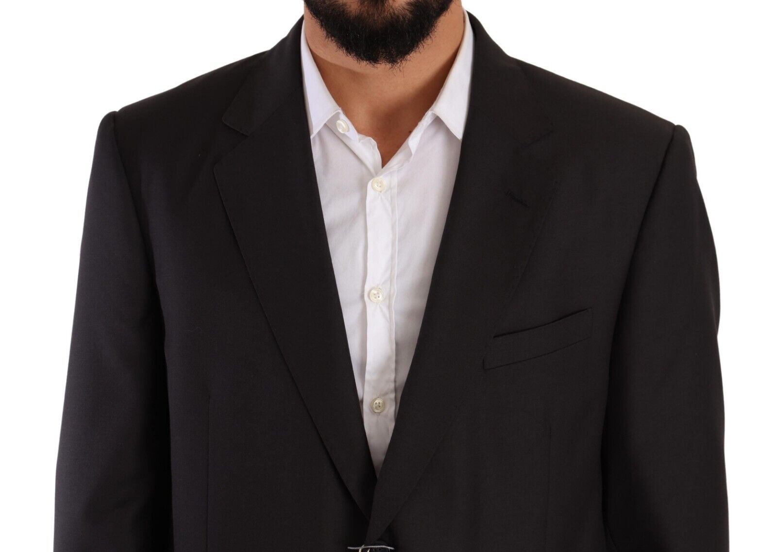 Domenico Tagliente Gray Polyester Single Breasted Formal Suit