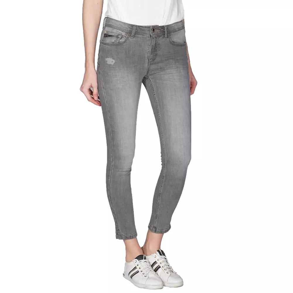 Yes Zee Gray Cotton Women's Jean