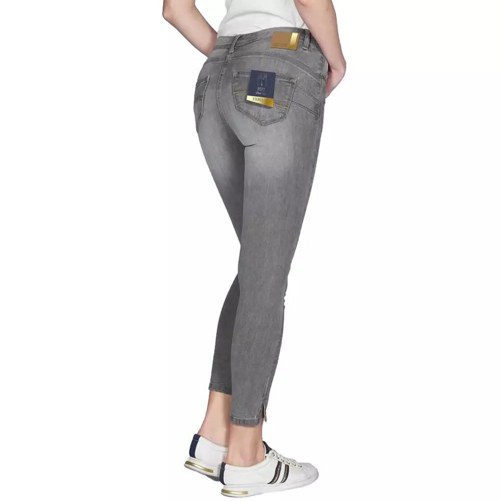 Yes Zee Gray Cotton Women's Jean
