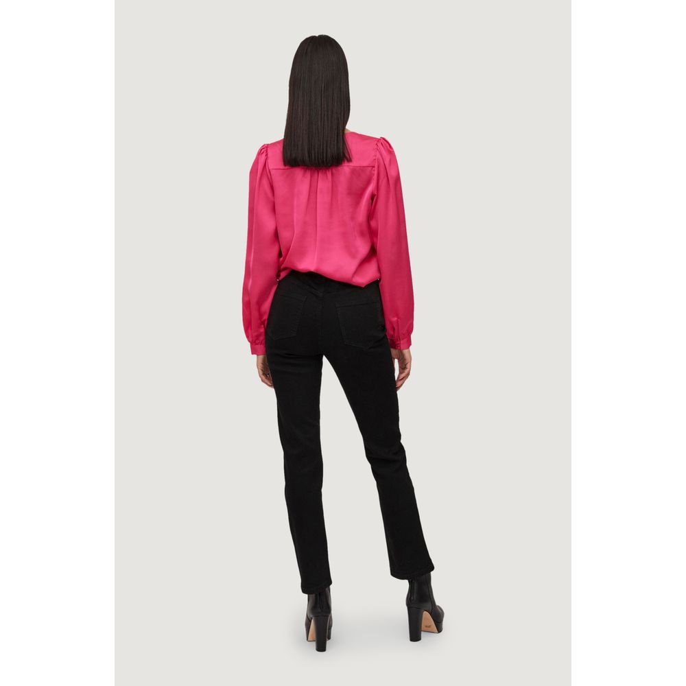 Vila Clothes Pink Polyester Blouse